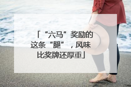 “六马”奖励的这条“腿”，风味比奖牌还厚重