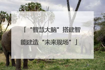 “智慧大脑”搭建智能建造“未来现场”