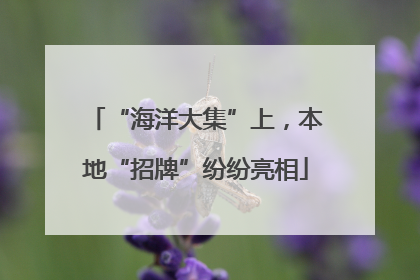 “海洋大集”上，本地“招牌”纷纷亮相