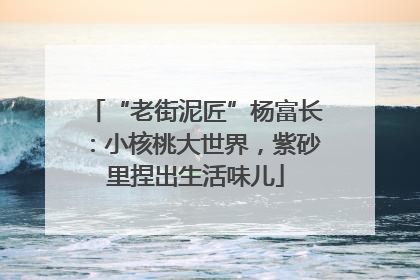 “老街泥匠”杨富长：小核桃大世界，紫砂里捏出生活味儿