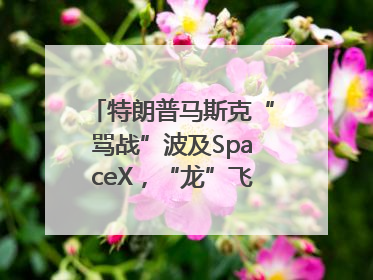 特朗普马斯克“骂战”波及SpaceX，“龙”飞船命运未卜