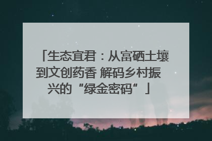 生态宜君：从富硒土壤到文创药香 解码乡村振兴的“绿金密码”