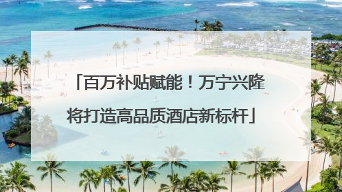 百万补贴赋能！万宁兴隆将打造高品质酒店新标杆