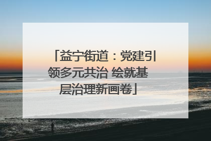 益宁街道：党建引领多元共治 绘就基层治理新画卷