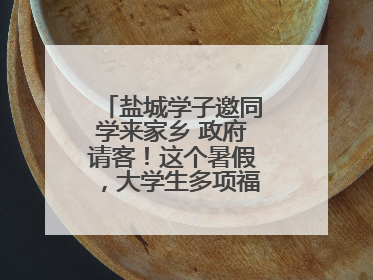 盐城学子邀同学来家乡 政府请客！这个暑假，大学生多项福利免费游盐城
