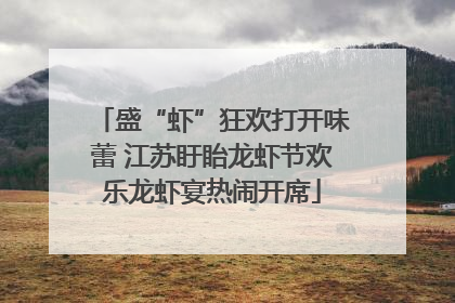 盛“虾”狂欢打开味蕾 江苏盱眙龙虾节欢乐龙虾宴热闹开席