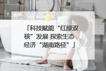 科技赋能“红绿双核”发展 探索生态经济“湖南路径”