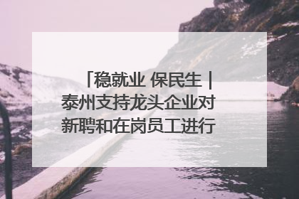 稳就业 保民生｜泰州支持龙头企业对新聘和在岗员工进行实训——到岗就能用 用了就见效