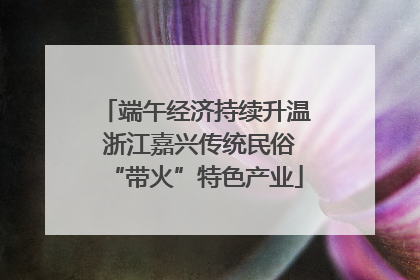 端午经济持续升温 浙江嘉兴传统民俗“带火”特色产业