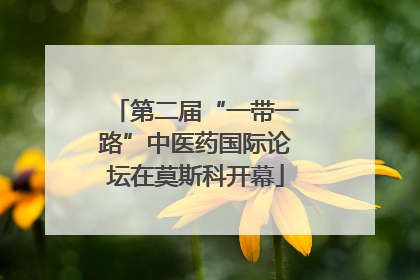 第二届“一带一路”中医药国际论坛在莫斯科开幕