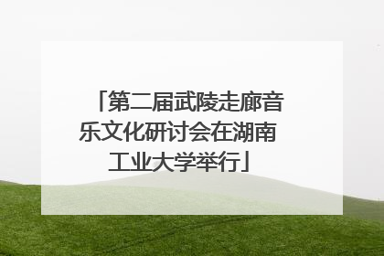 第二届武陵走廊音乐文化研讨会在湖南工业大学举行