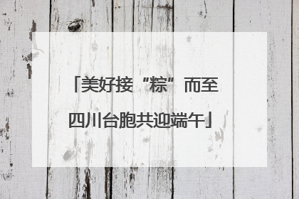 美好接“粽”而至 四川台胞共迎端午