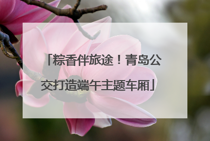 粽香伴旅途！青岛公交打造端午主题车厢