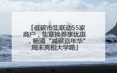 低碳市集联动55家商户，集章换券享优惠，杨浦“减碳嘉年华”周末亮相大学路