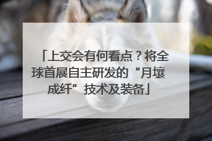 上交会有何看点？将全球首展自主研发的“月壤成纤”技术及装备