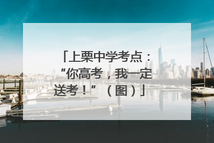 上栗中学考点：“你高考，我一定送考！”（图）