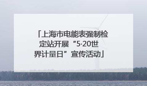 上海市电能表强制检定站开展“5·20世界计量日”宣传活动