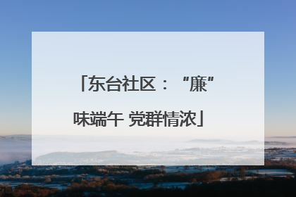 东台社区：“廉”味端午 党群情浓