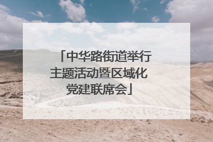 中华路街道举行主题活动暨区域化党建联席会