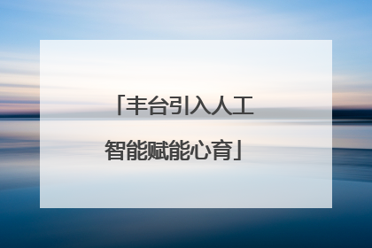 丰台引入人工智能赋能心育