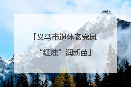 义马市退休老党员“红烛”润新苗