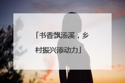 书香飘汤溪，乡村振兴添动力