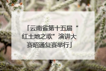 云南省第十五届“红土地之歌”演讲大赛昭通复赛举行