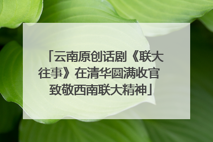 云南原创话剧《联大往事》在清华圆满收官 致敬西南联大精神