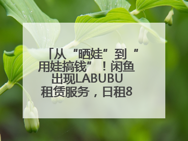 从“晒娃”到“用娃搞钱”！闲鱼出现LABUBU租赁服务，日租80元仍供不应求