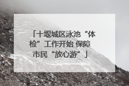 十堰城区泳池“体检”工作开始 保障市民“放心游”