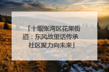 十堰张湾区花果街道：东风故里话传承 社区聚力向未来