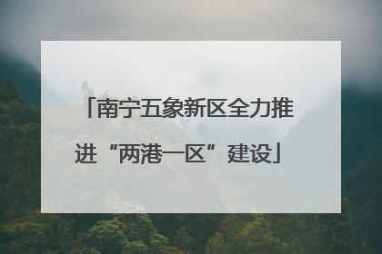 南宁五象新区全力推进“两港一区”建设