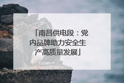 南昌供电段：党内品牌助力安全生产高质量发展