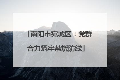 南阳市宛城区：党群合力筑牢禁烧防线