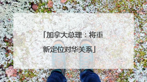 加拿大总理：将重新定位对华关系