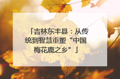 吉林东丰县：从传统到智慧重塑“中国梅花鹿之乡”