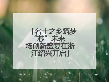 名士之乡筑梦“芯”未来 一场创新盛宴在浙江绍兴开启