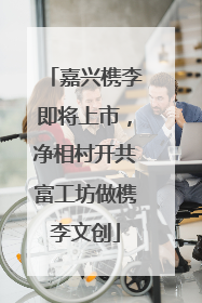 嘉兴槜李即将上市，净相村开共富工坊做槜李文创