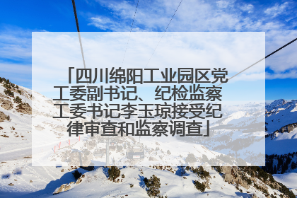 四川绵阳工业园区党工委副书记、纪检监察工委书记李玉琼接受纪律审查和监察调查