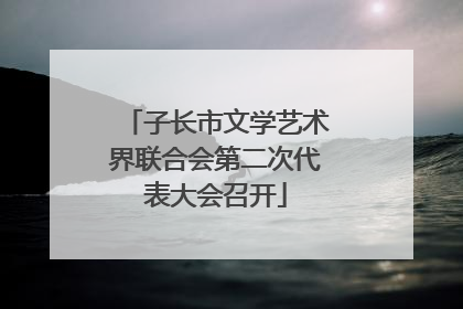 子长市文学艺术界联合会第二次代表大会召开