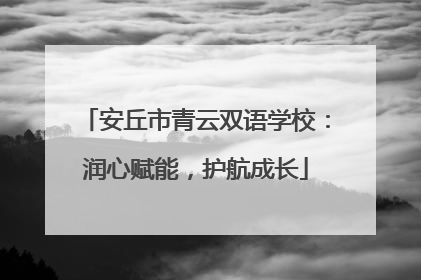 安丘市青云双语学校：润心赋能，护航成长