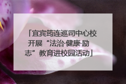 宜宾筠连巡司中心校开展“法治·健康·励志”教育进校园活动