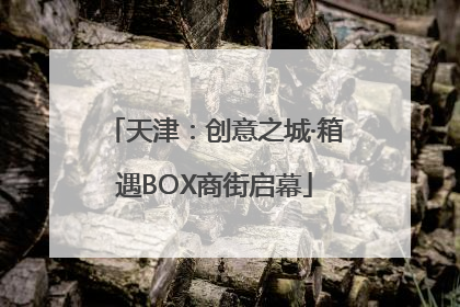 天津：创意之城·箱遇BOX商街启幕