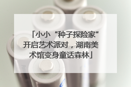 小小“种子探险家”开启艺术派对，湖南美术馆变身童话森林