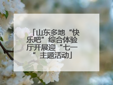 山东多地“快乐吧”综合体验厅开展迎“七一”主题活动
