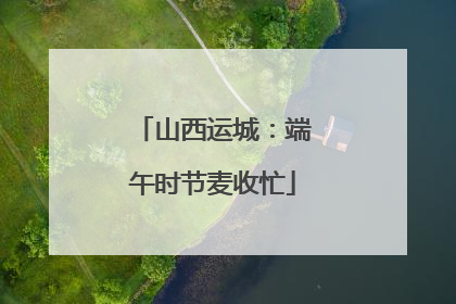 山西运城：端午时节麦收忙