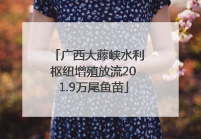 广西大藤峡水利枢纽增殖放流201.9万尾鱼苗