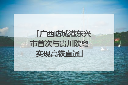 广西防城港东兴市首次与贵川陕粤实现高铁直通