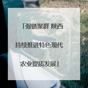 强链聚群 陕西持续推进特色现代农业提质发展