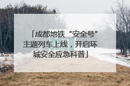成都地铁“安全号”主题列车上线，开启环城安全应急科普